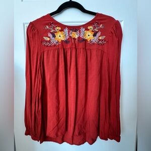 Jodifl Embroidered Top Size Small